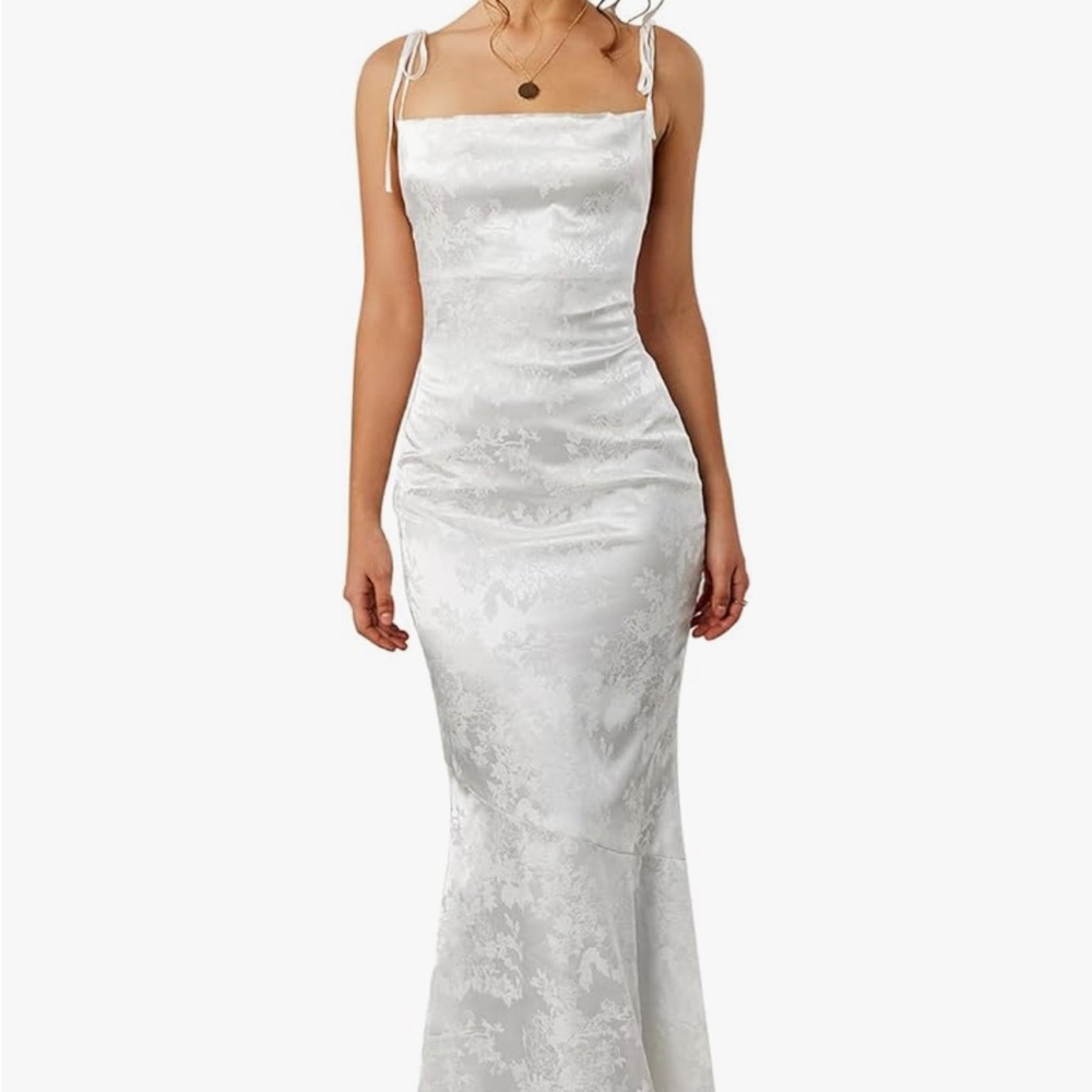 Women’s Satin Bodycon Maxi Dress- Amazon